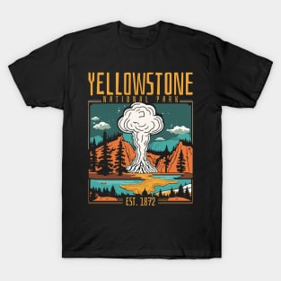 Unveiling Nature's Grandeur: A Journey Through Yellowstone National Park T-Shirt